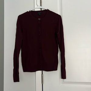 Ann Taylor burgundy cardigan